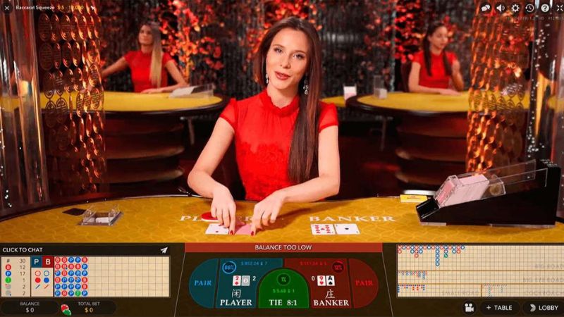 Bắt đầu trò chơi Baccarat